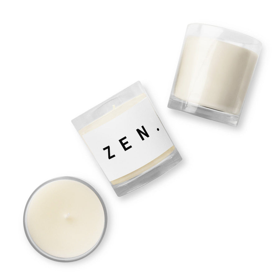 Z E N . Glass Jar Soy Wax Candle